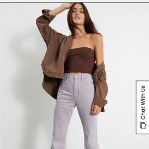 Pacsun Eco Purple High Wasted Flair Jeans